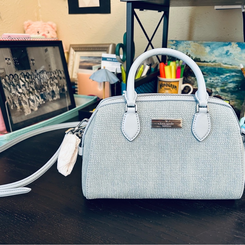 ♠️Kate Spade NWOT Madison Denim Sparkle Crossbody Bag!♠️ - Picture 6 of 8